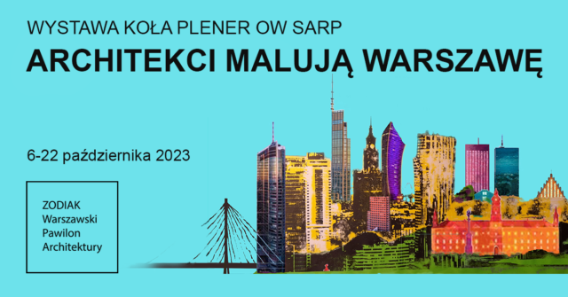 kolaż widok wieżowców Warszawy