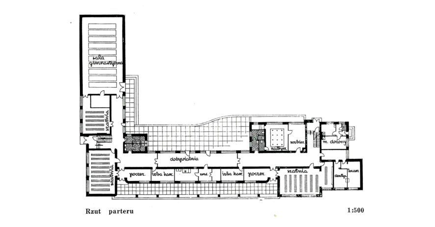 LAYOUT OF THE GROUND FLOOR (1938)